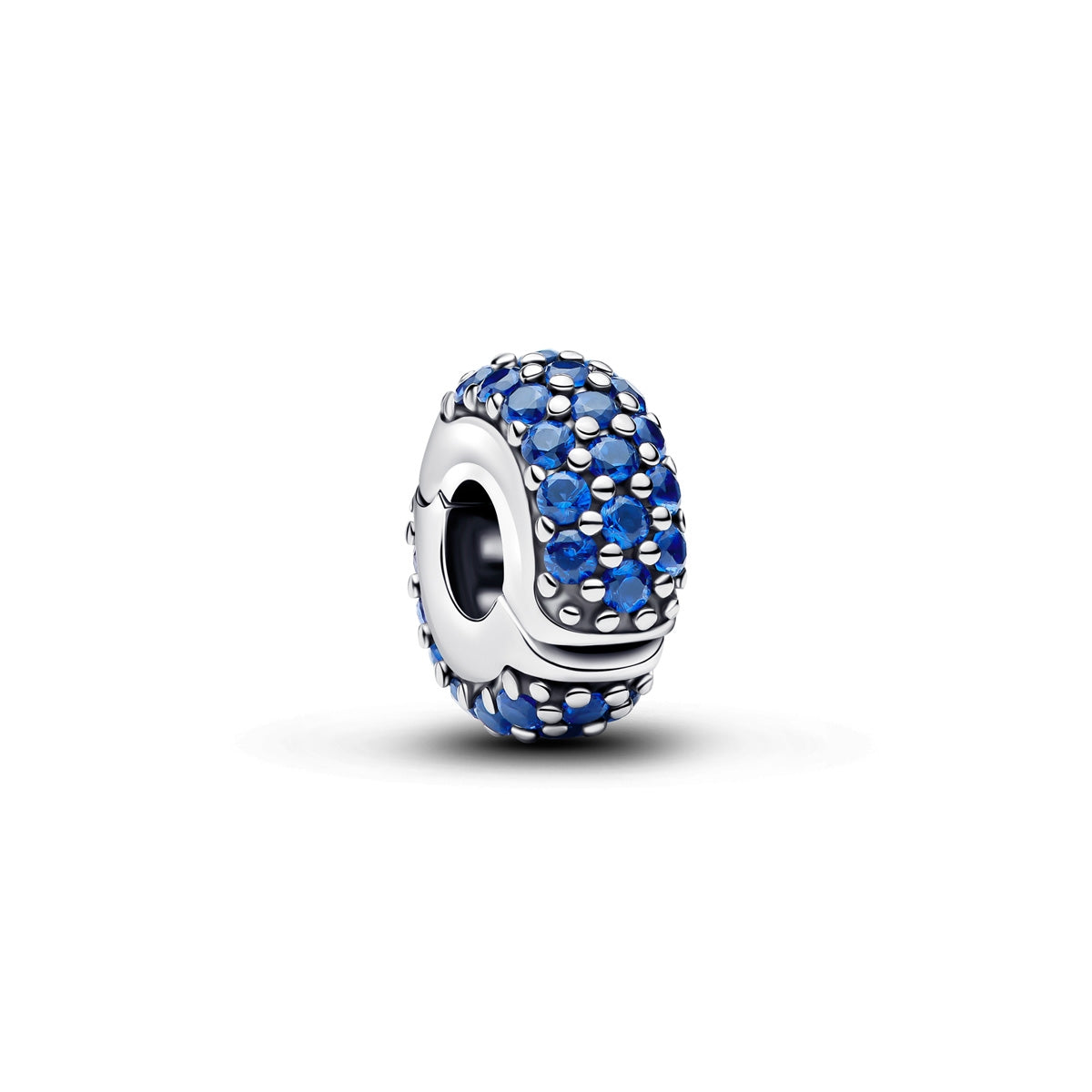 Pandora Silver Royal Blue Stone Clip Charm