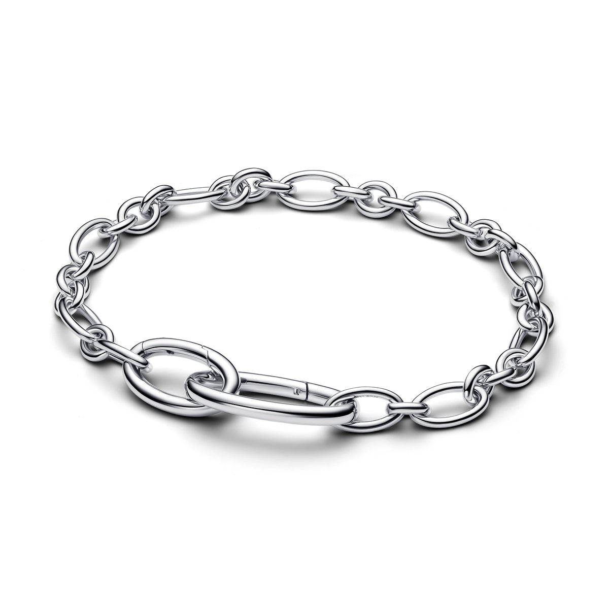 Pandora Silver Openable Oval Link Chain Bracelet