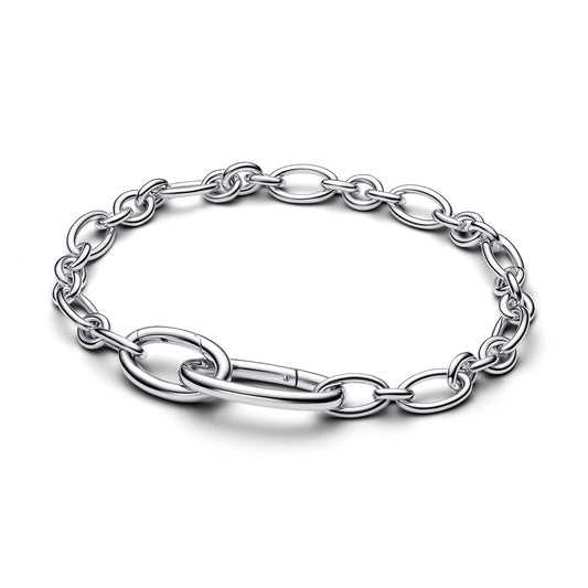 Pandora Silver Openable Oval Link Chain Bracelet