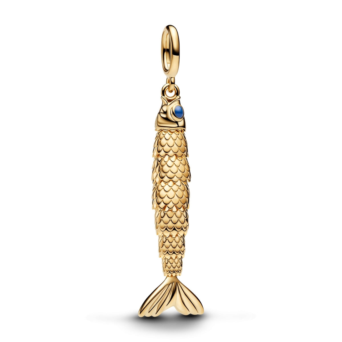 Pandora Gold Articulated Fish Pendant Necklace