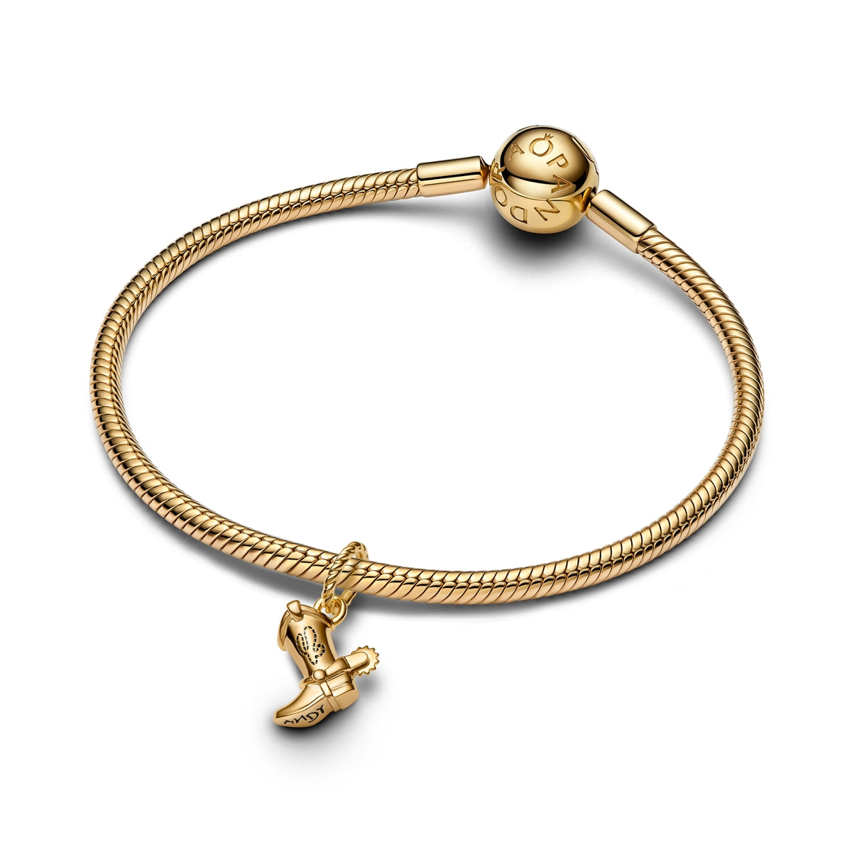 Pandora Gold Disney Pixar Toy Story Cowboy Boot Charm