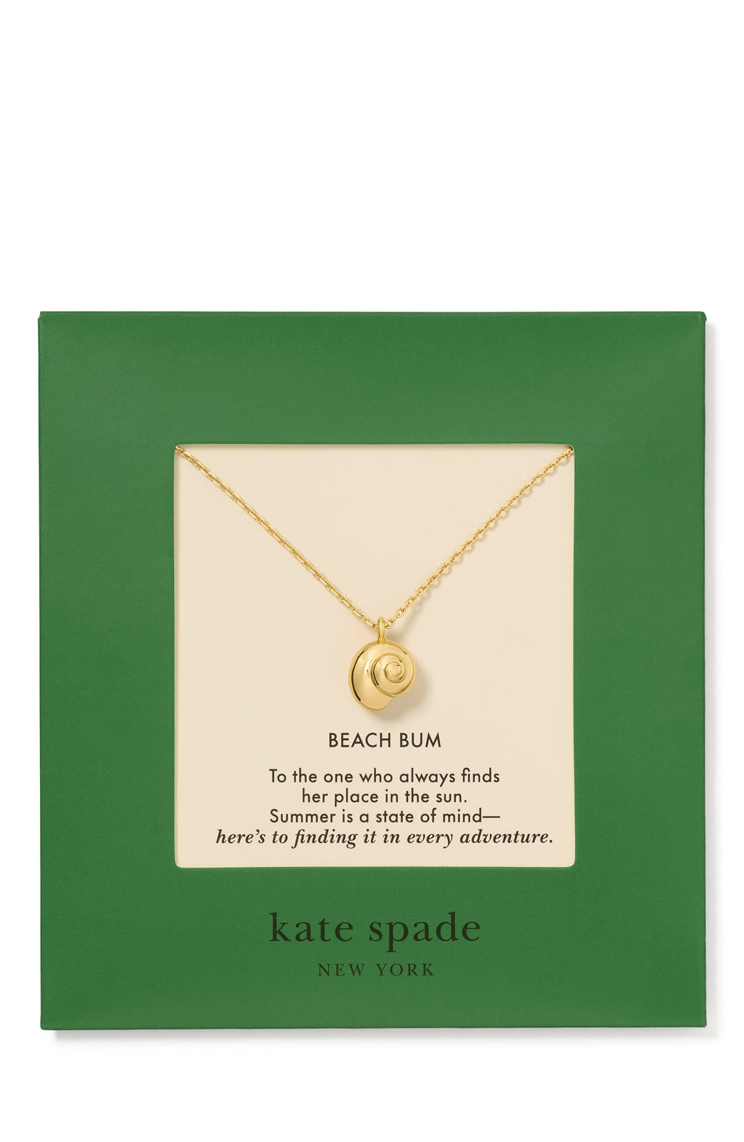 Kate Spade New York Gold Gifting Sun Shell Necklace
