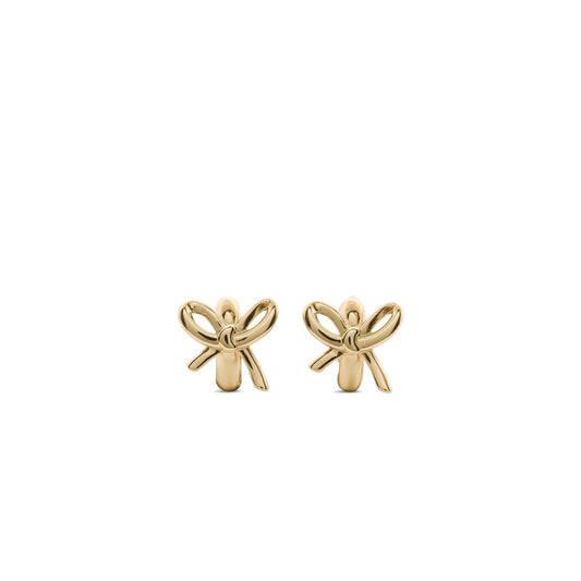 Kate Spade New York Gold Girlie Pearlie Bow Huggies
