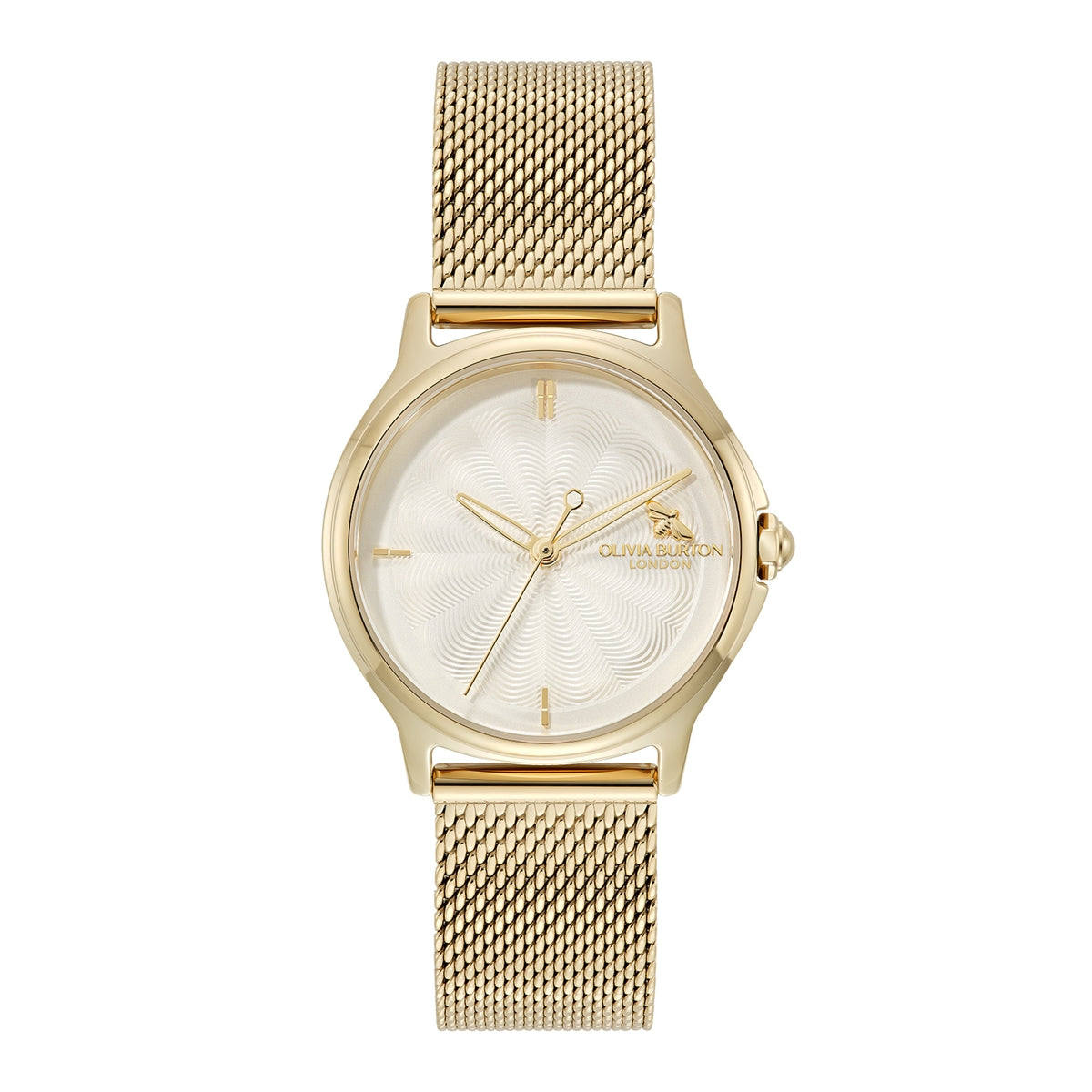 Olivia Burton Gold Classic Bee Gold Milanese Strap Watch