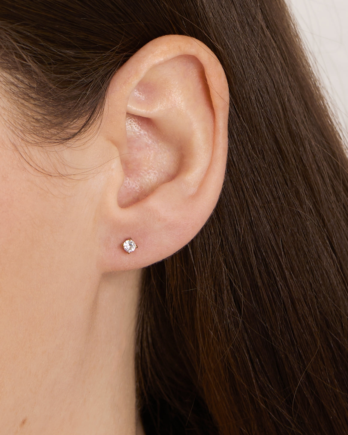 Over & Over Gold Stainless Steel CZ Drop Hoop & Stud Set