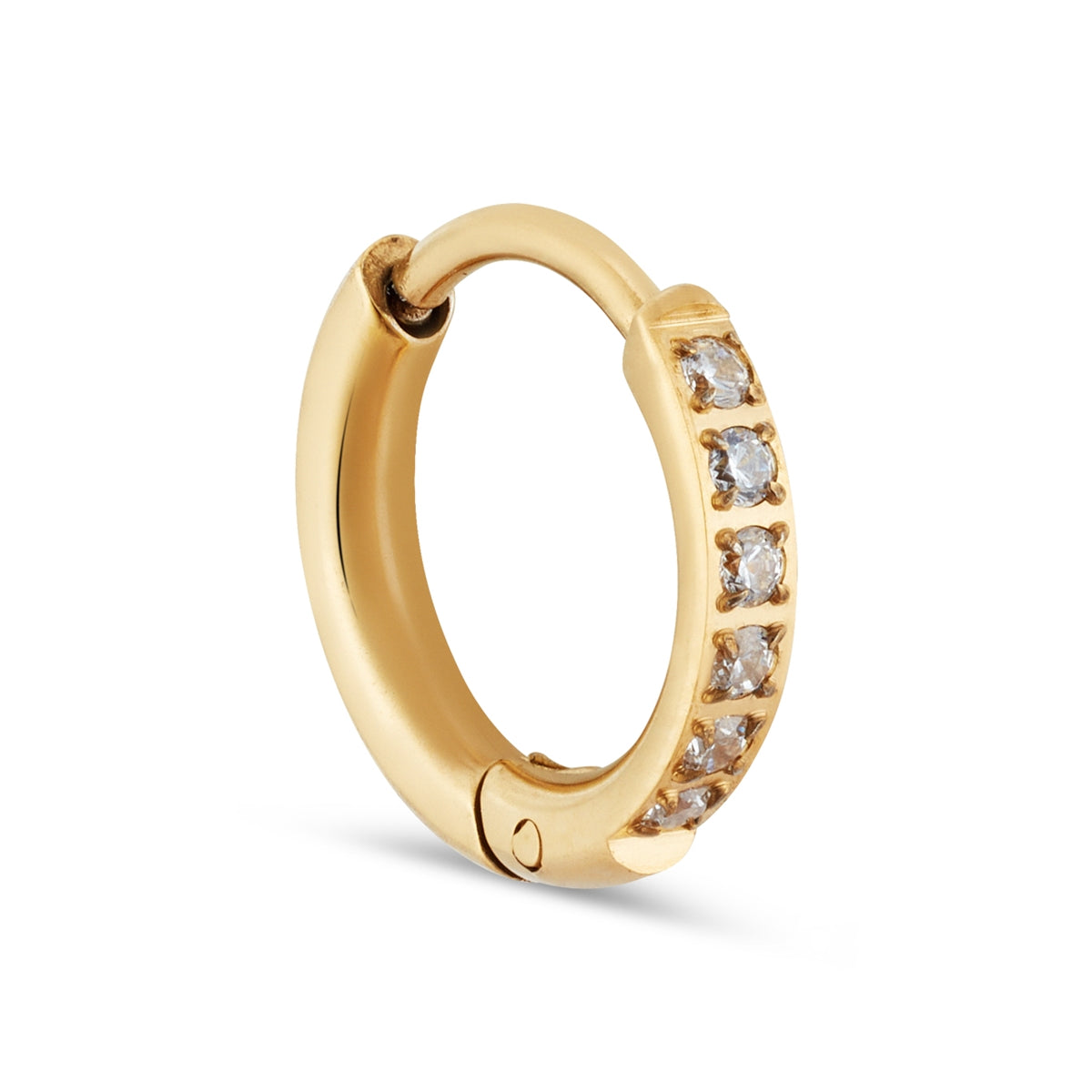 Over & Over Gold Stainless Steel CZ Drop Hoop & Stud Set