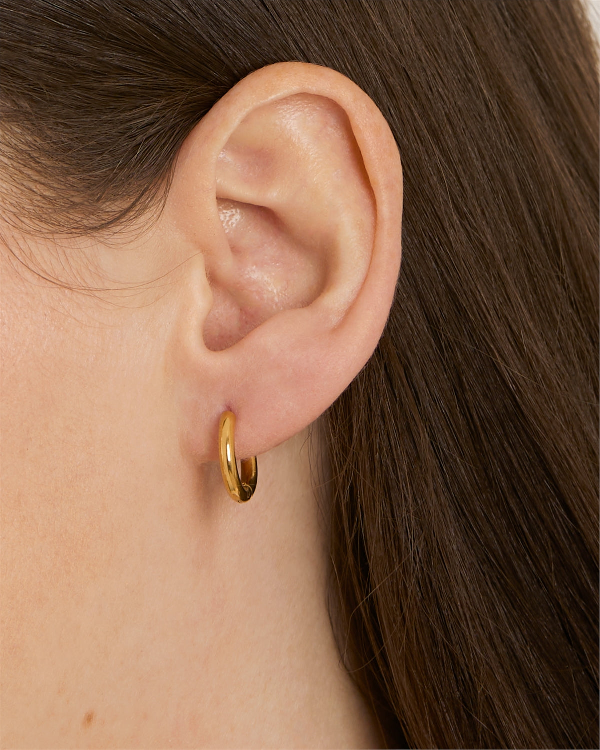 Over & Over Gold Stainless Steel Green CZ Stud & Hoop Set