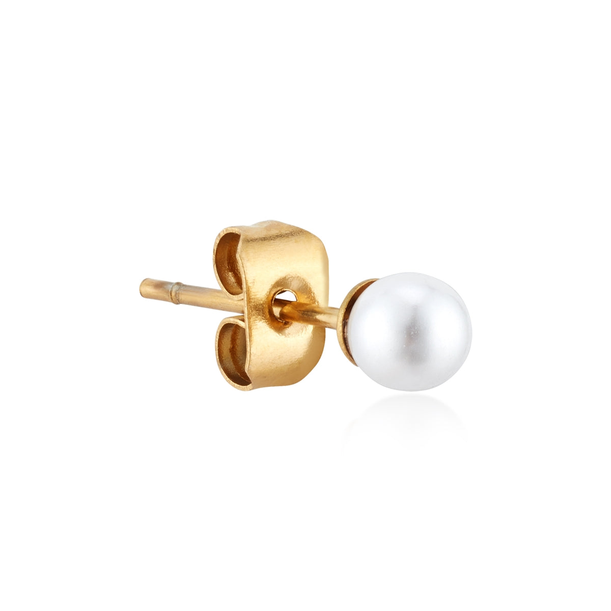 Over & Over Gold Stainless Steel Shell Stud & Hoop Set