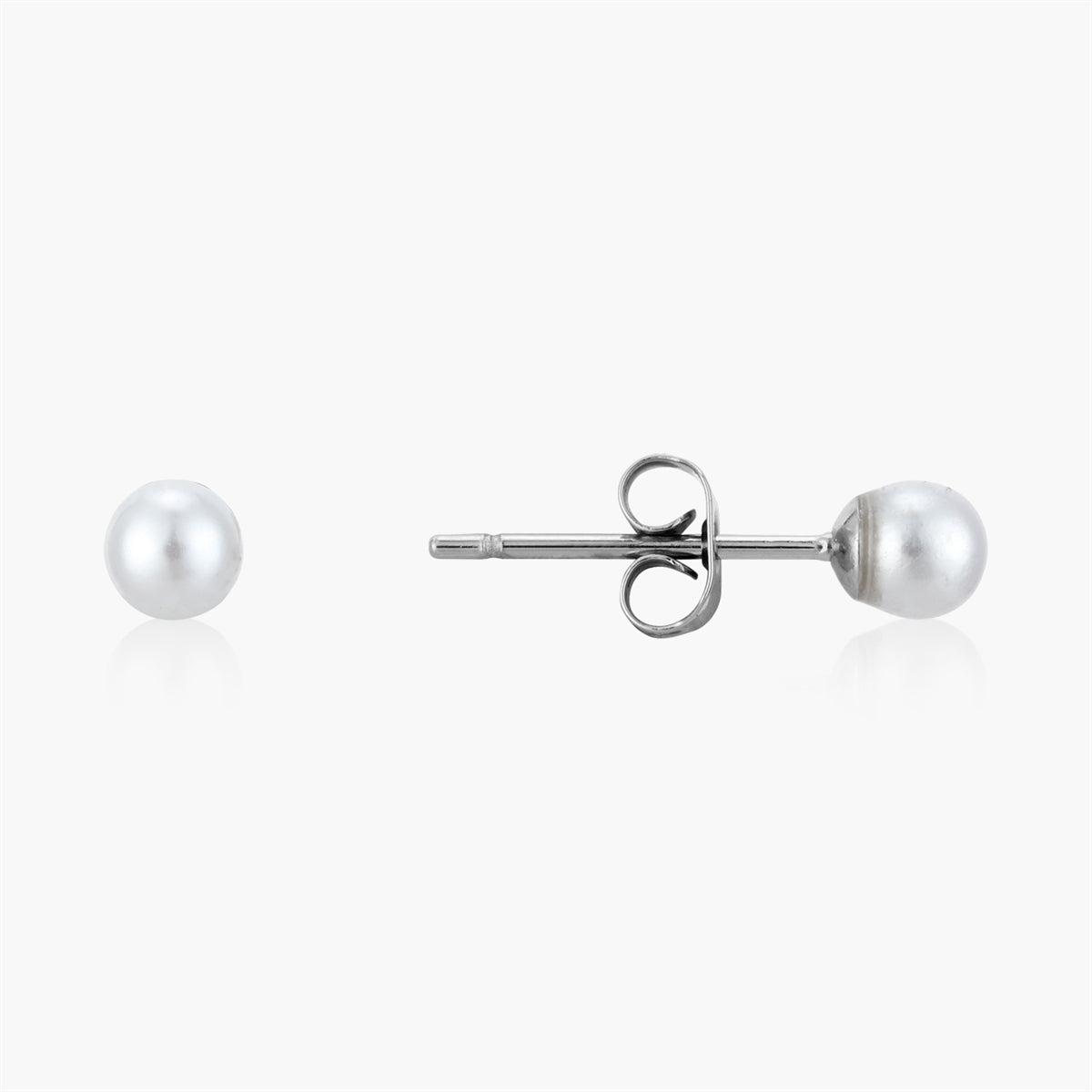 Over & Over Silver Stainless Steel Shell Stud & Hoop Set