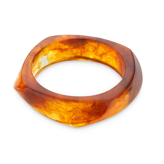 August Woods Brown Resin Bangle