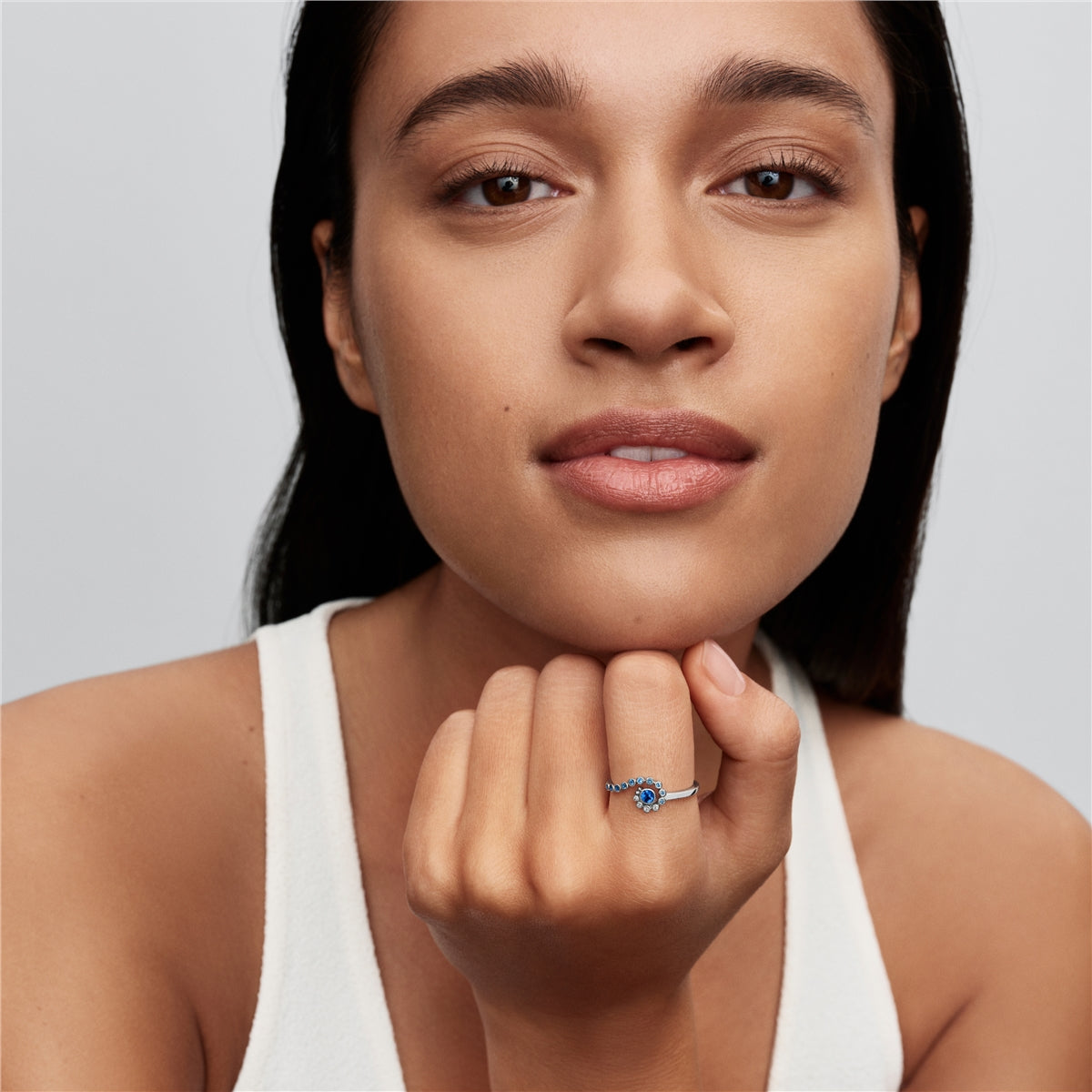 Pandora Silver Disney Moana Ocean Wave Ring