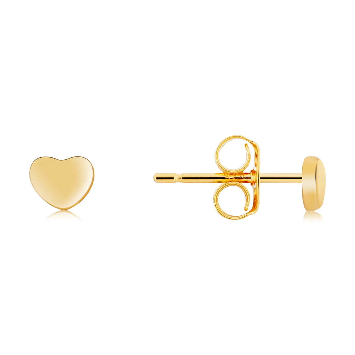 Argento Gold Mini Heart Stud Earrings