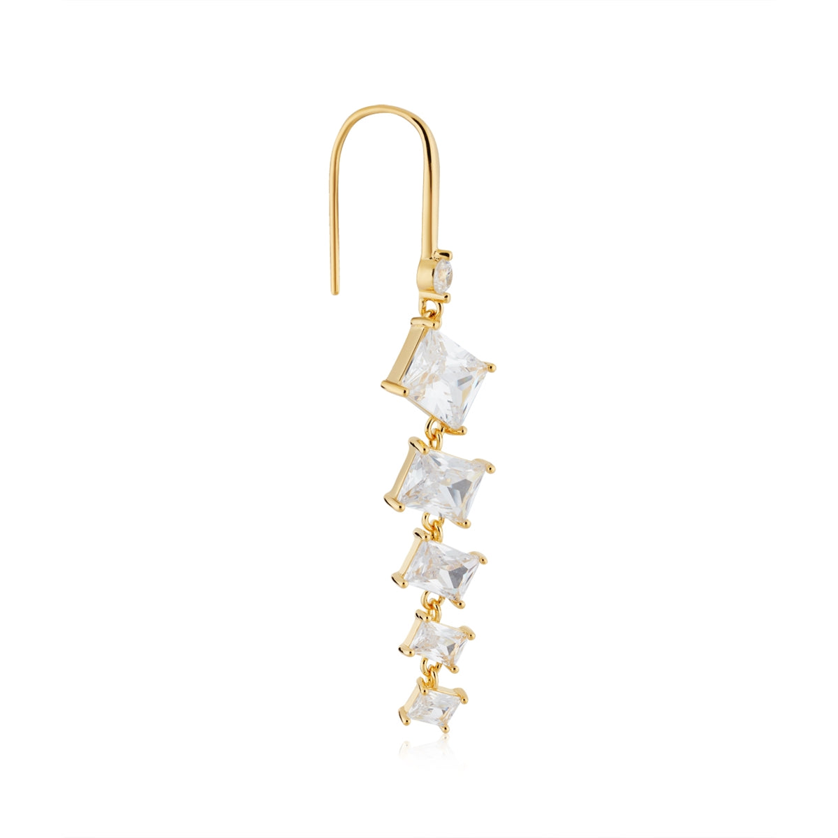 Argento Gold Cascade CZ Drop Earrings