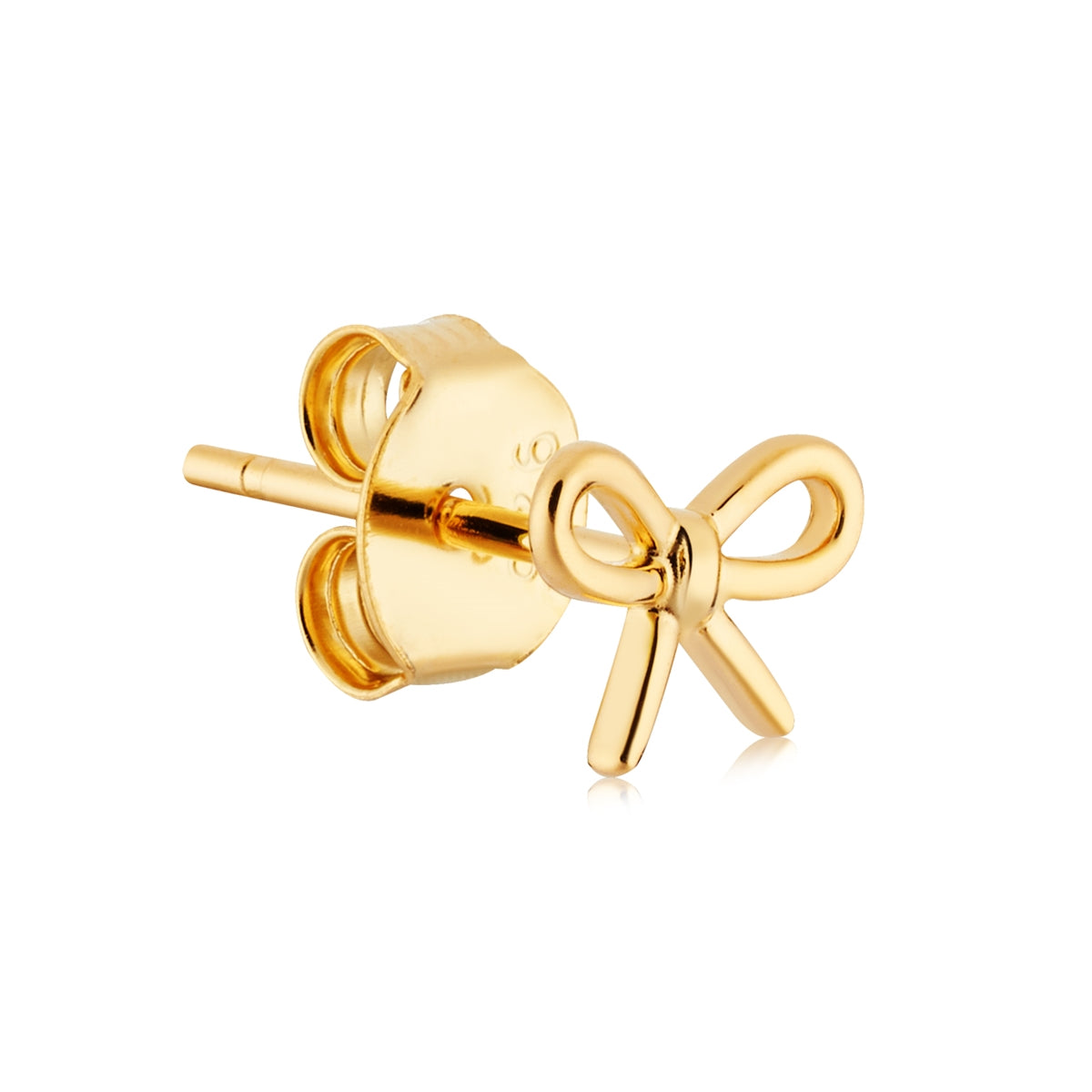Argento Gold Mini Bow Stud Earrings