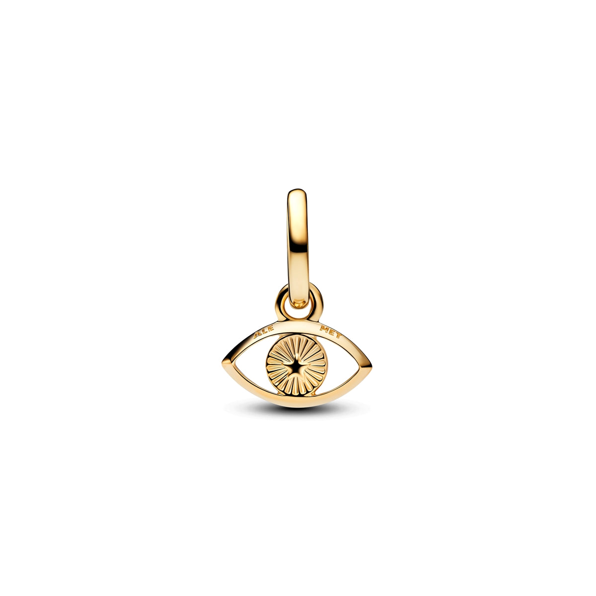 Pandora Gold Blue Evil Eye Mini Dangle Charm