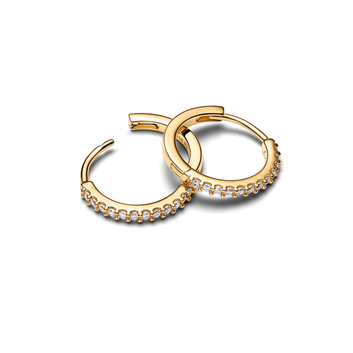 Pandora Gold Sparkling Mini Hoop Earrings
