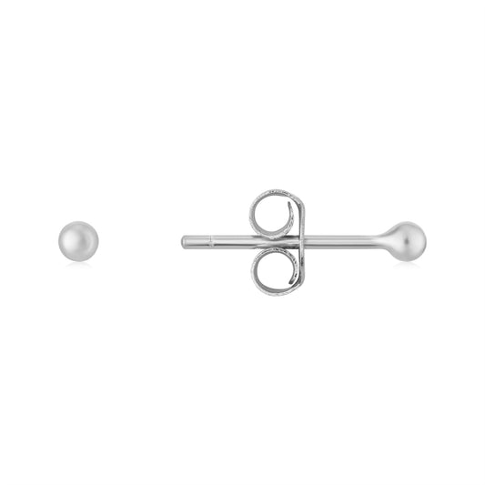 Argento Silver 2mm Ball Stud Earrings