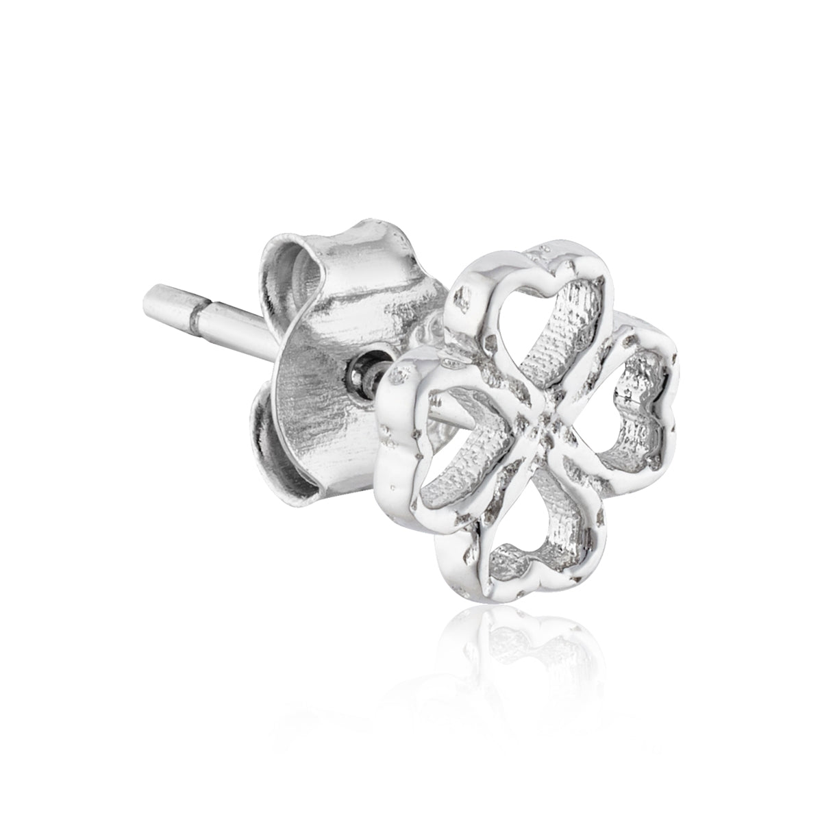 Argento Silver Mini Clover Stud Earrings