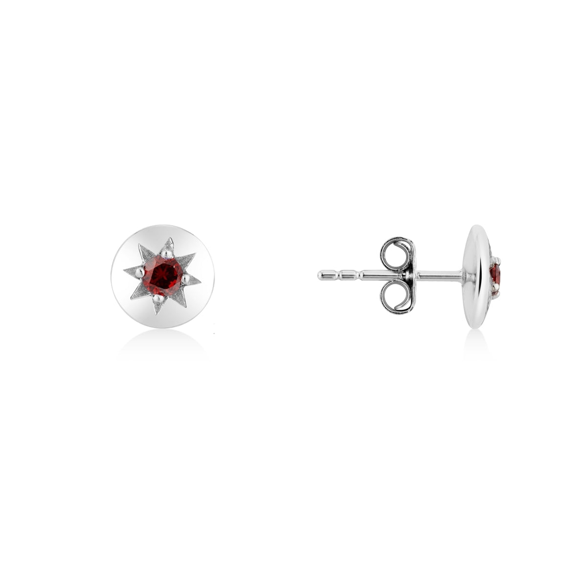 Argento Silver January Birthstones Garnet Set