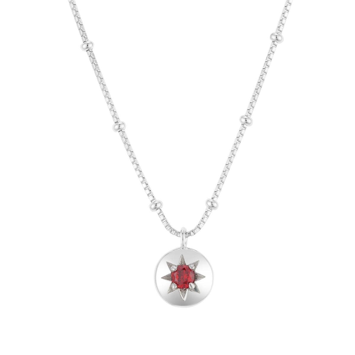 Argento Silver January Birthstones Garnet Set