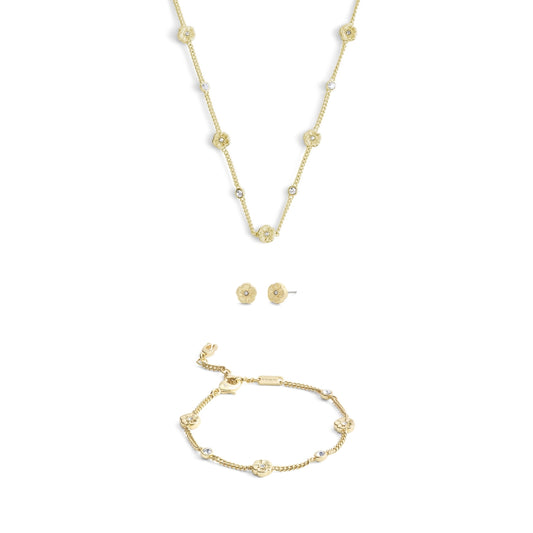 Coach Gold Tea Rose Station Set