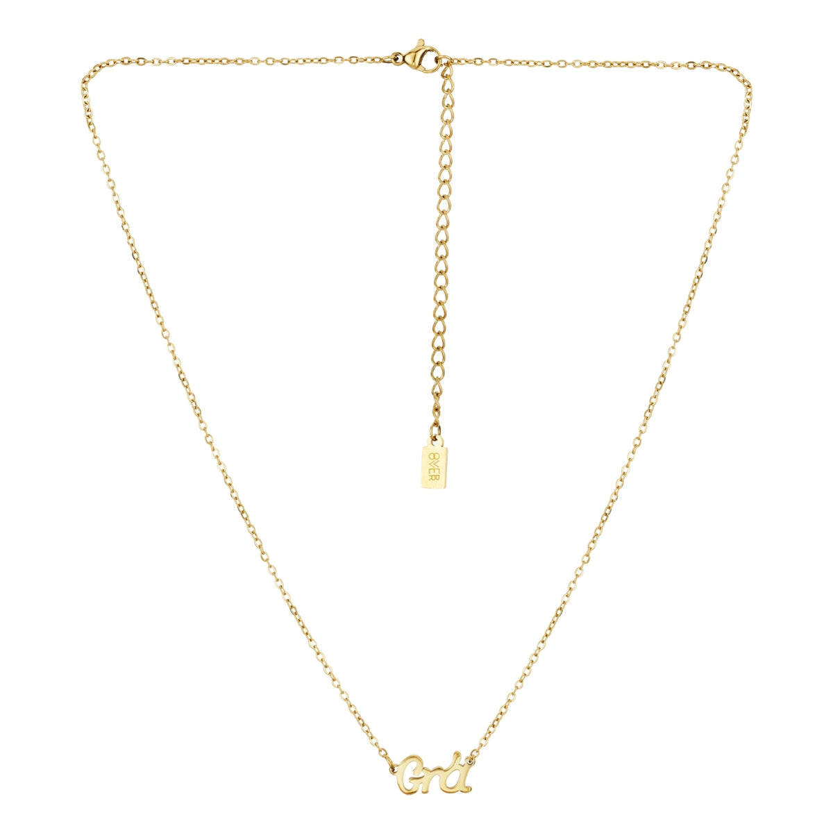 Over & Over Gold 14k Stainless Steel Grá Trace Chain Necklace