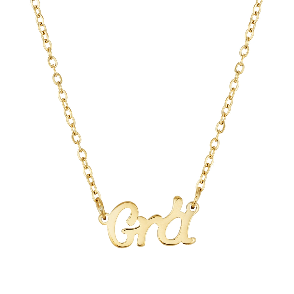 Over & Over Gold 14k Stainless Steel Grá Trace Chain Necklace