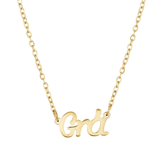 Over & Over Gold 14k Stainless Steel Grá Trace Chain Necklace