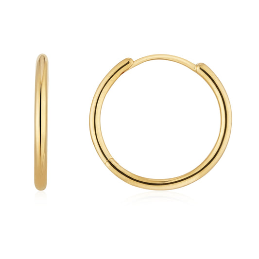 Argento Gold 20mm Slim Hoop Earrings