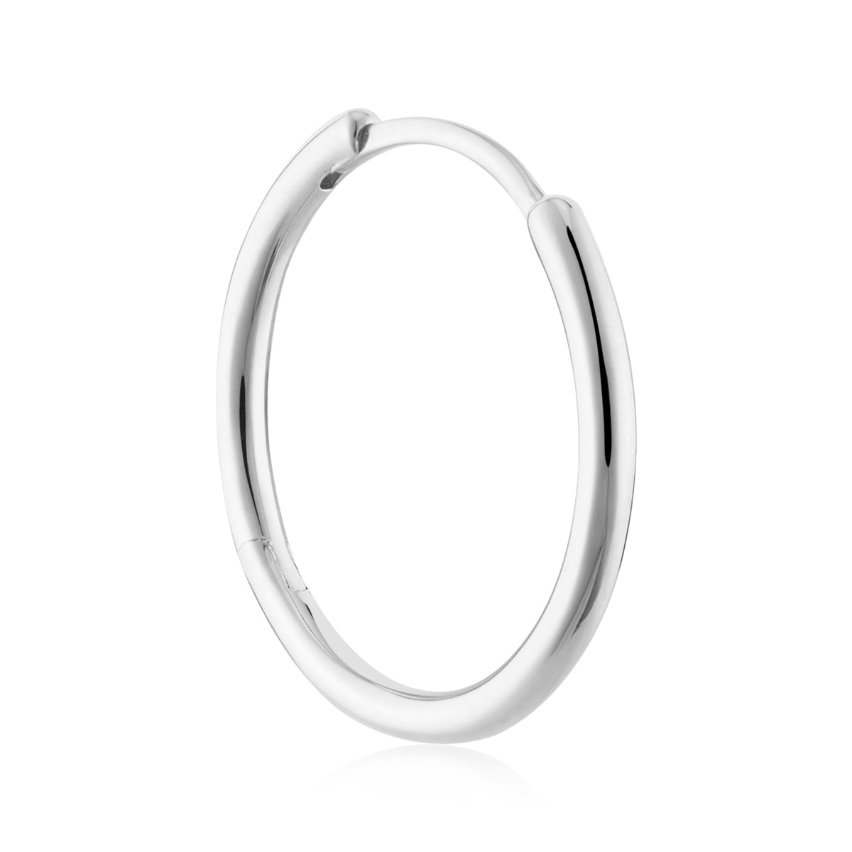 Argento Silver 20mm Slim Hoop Earrings