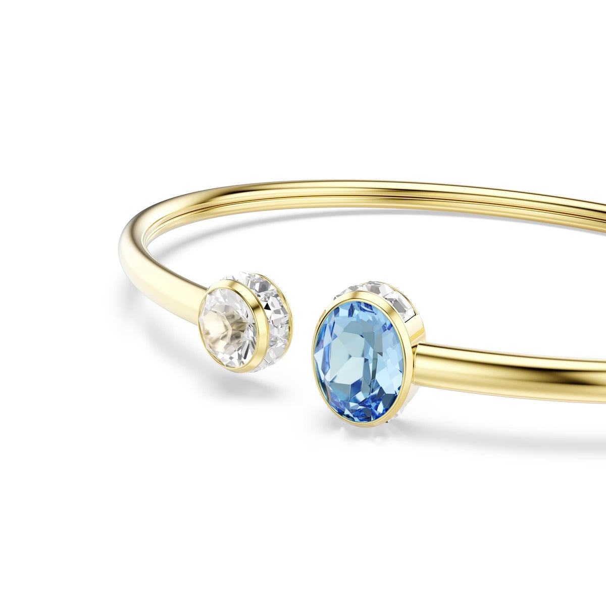 Swarovski Chroma Gold Multicolored Mixed Cuts Bangle