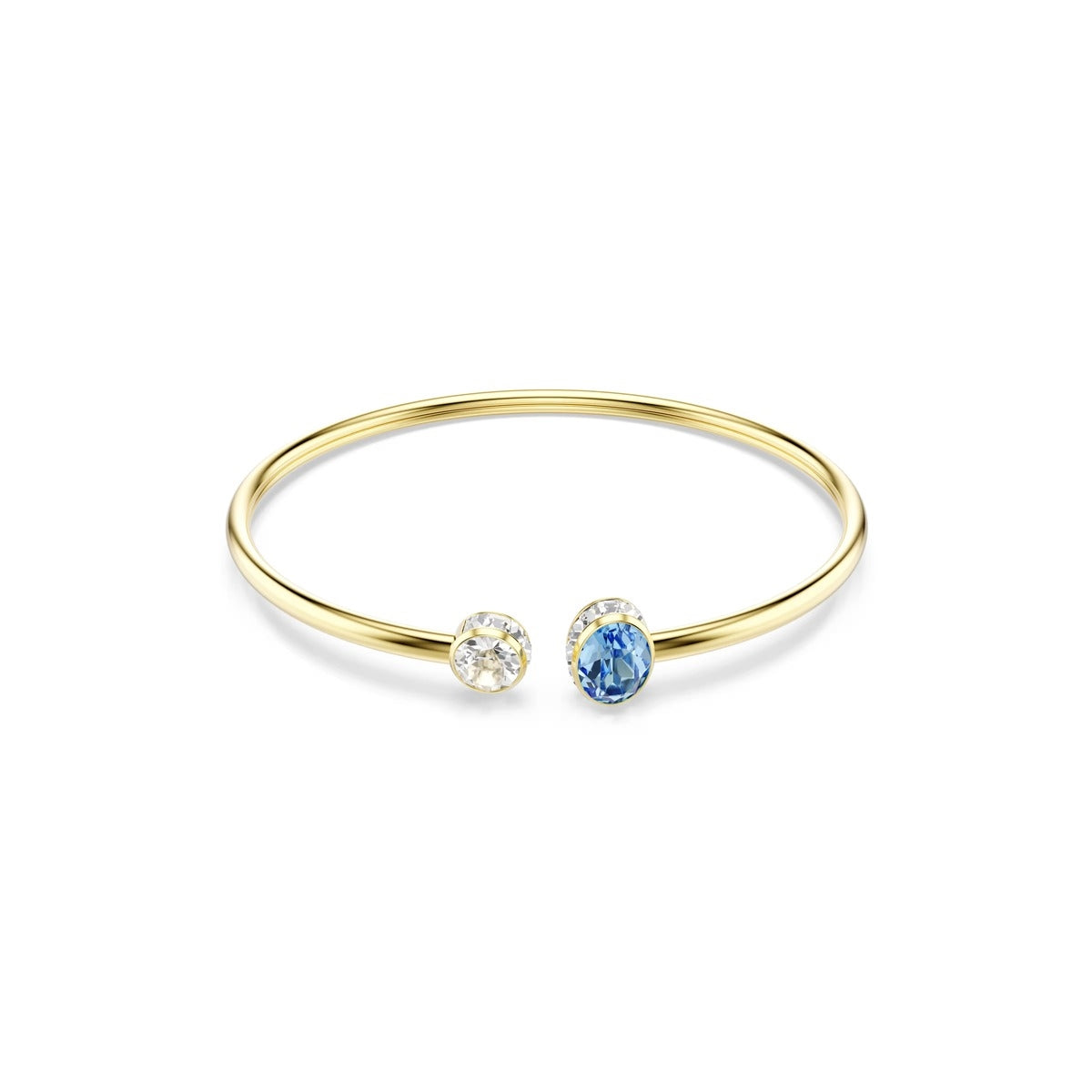 Swarovski Chroma Gold Multicolored Mixed Cuts Bangle