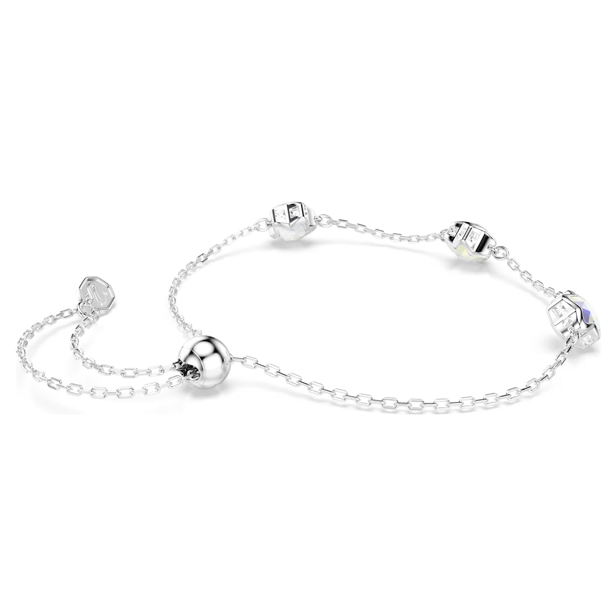 Swarovski Chroma Silver Star White Bracelet