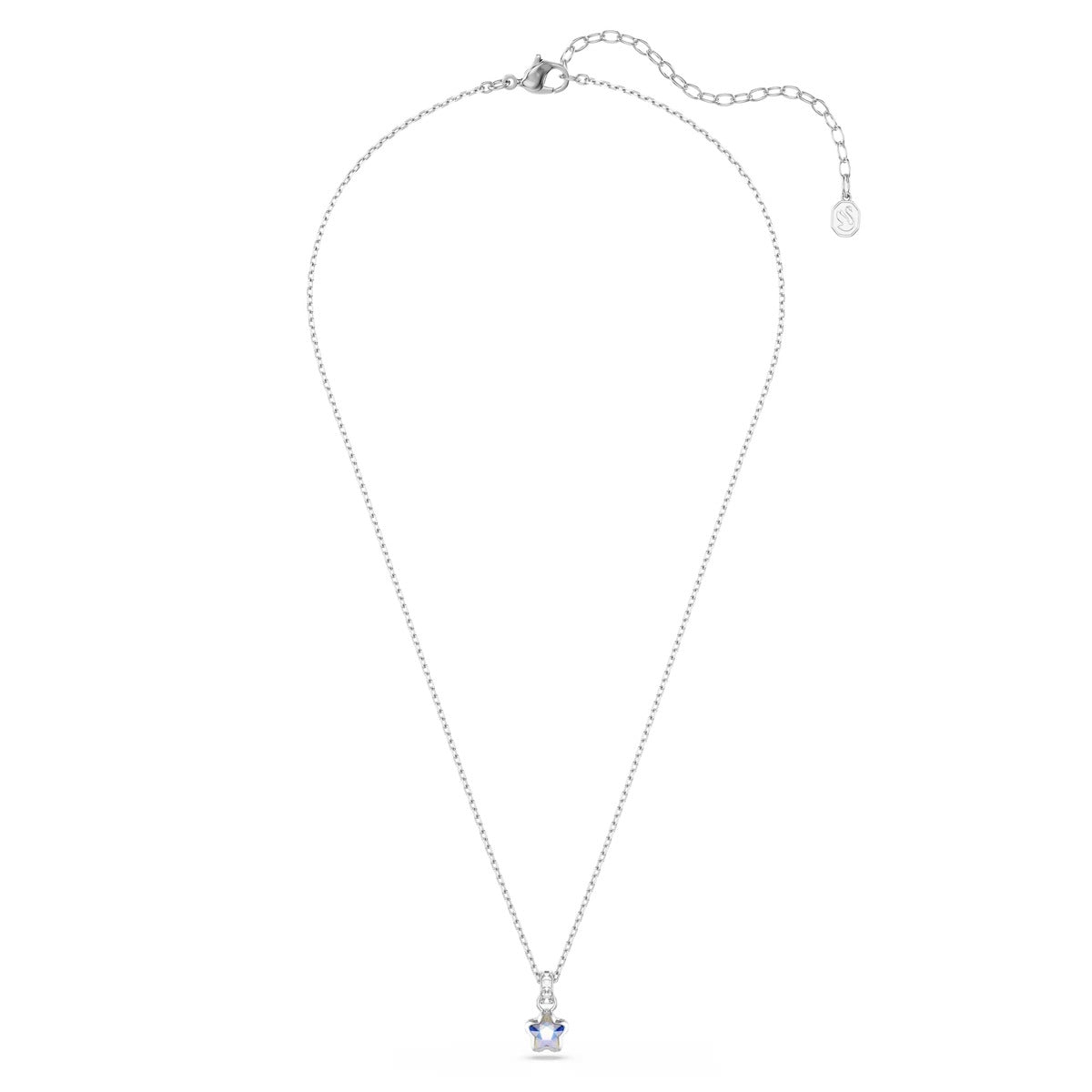 Swarovski Chroma Silver Mixed Cuts Star White Necklace