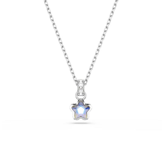 Swarovski Chroma Silver Mixed Cuts Star White Necklace