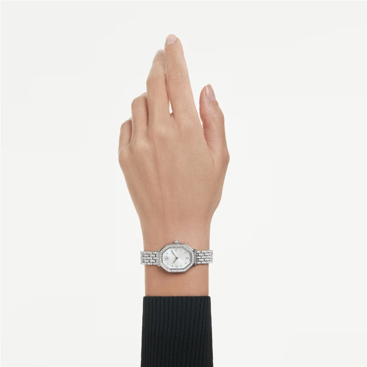 Swarovski Dextera Stainless Steel Swiss Made Metal Bracelet Octagon Watch