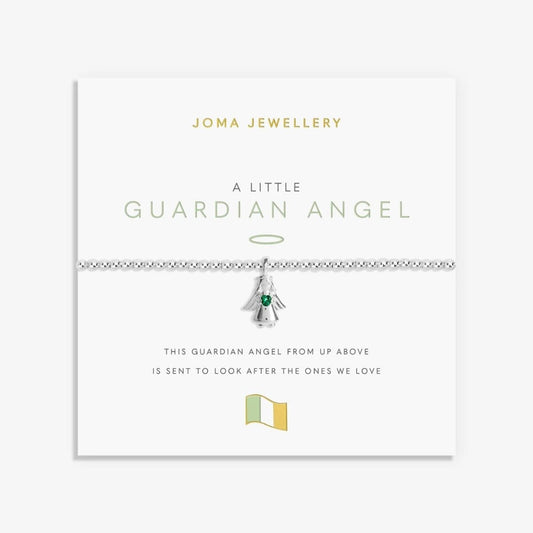 Joma A Little Guardian Angel Green Stone Bracelet