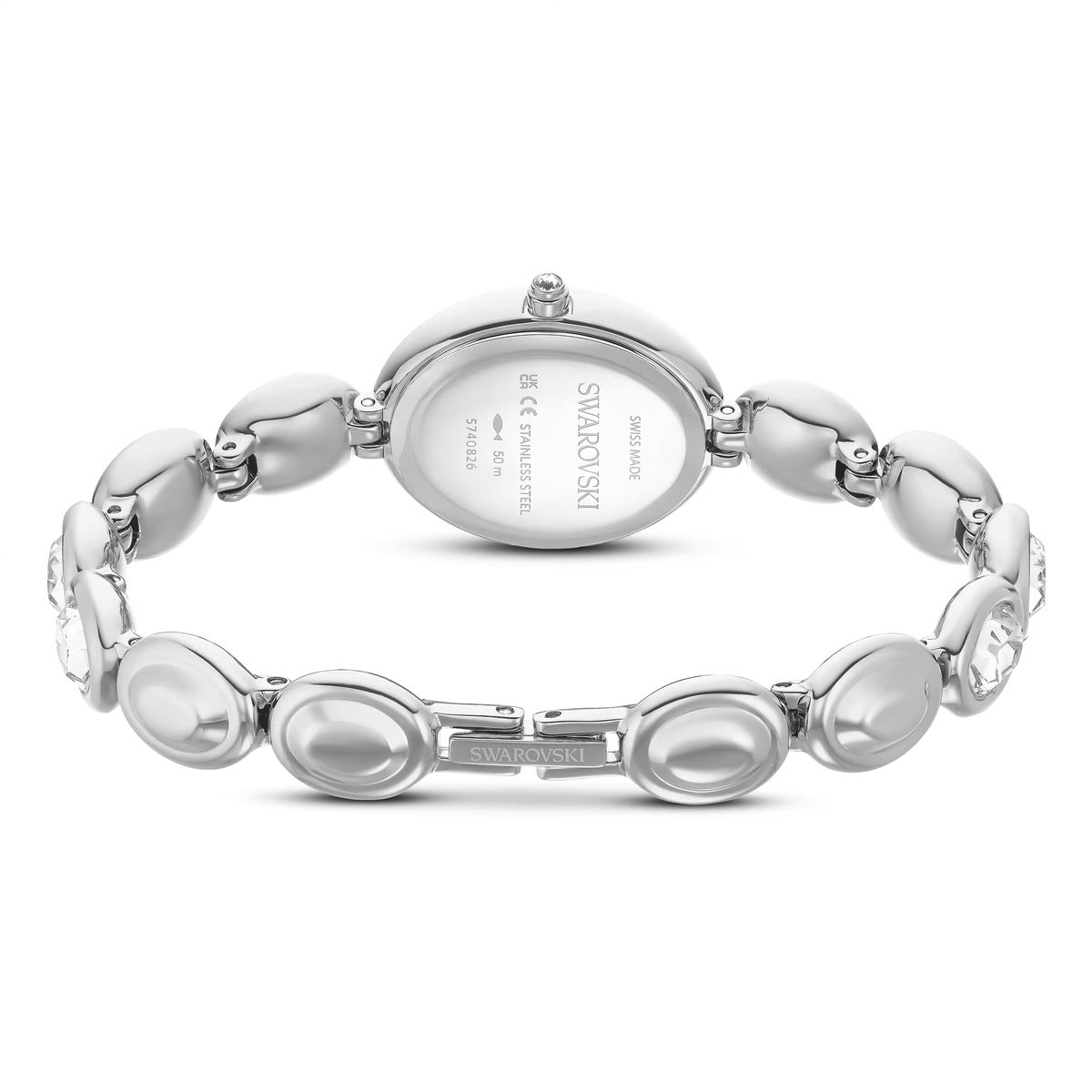 Swarovski Imber Stainless Steel Swiss Made Metal Bracelet Oval Watch