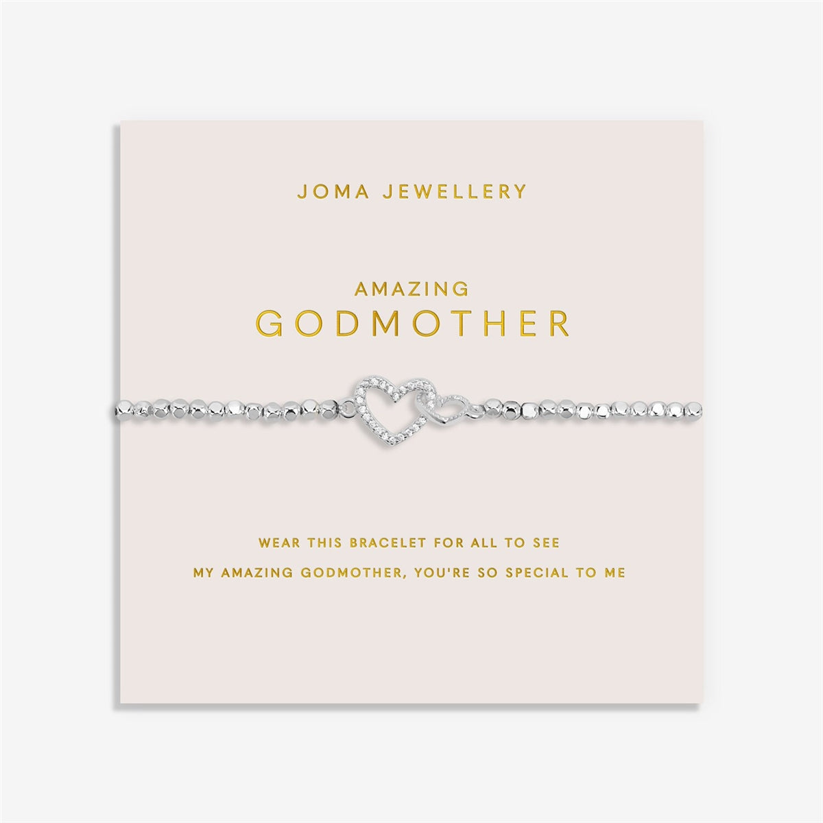 Joma Silver Inerlocking Amazing Godmother Bracelet