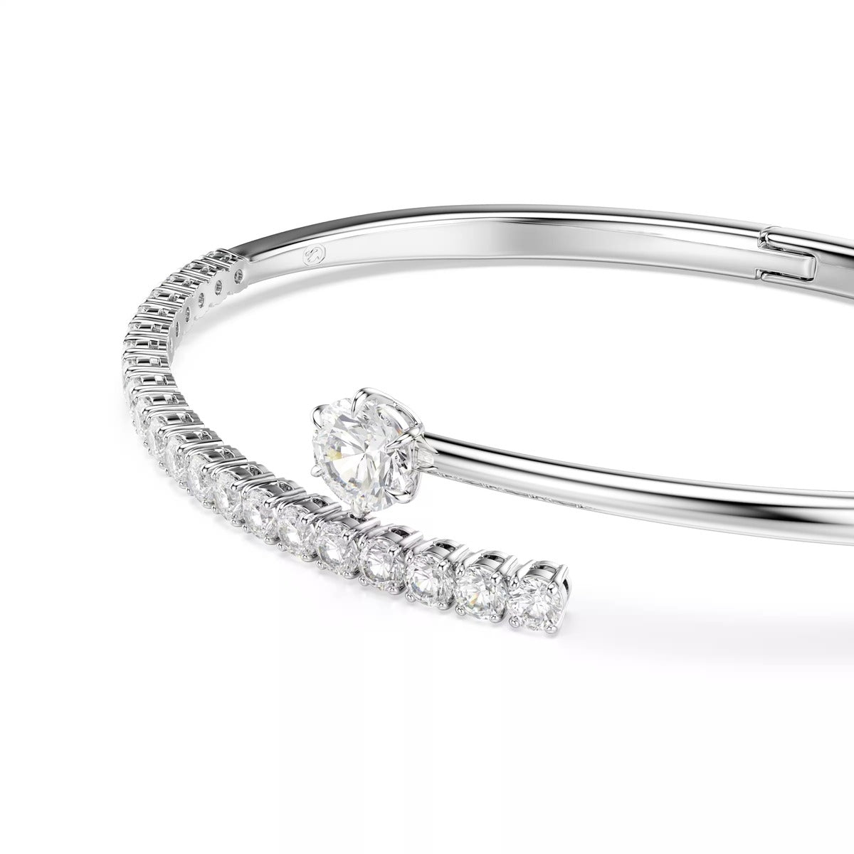 Swarovski Matrix  Round Cut White Bangle