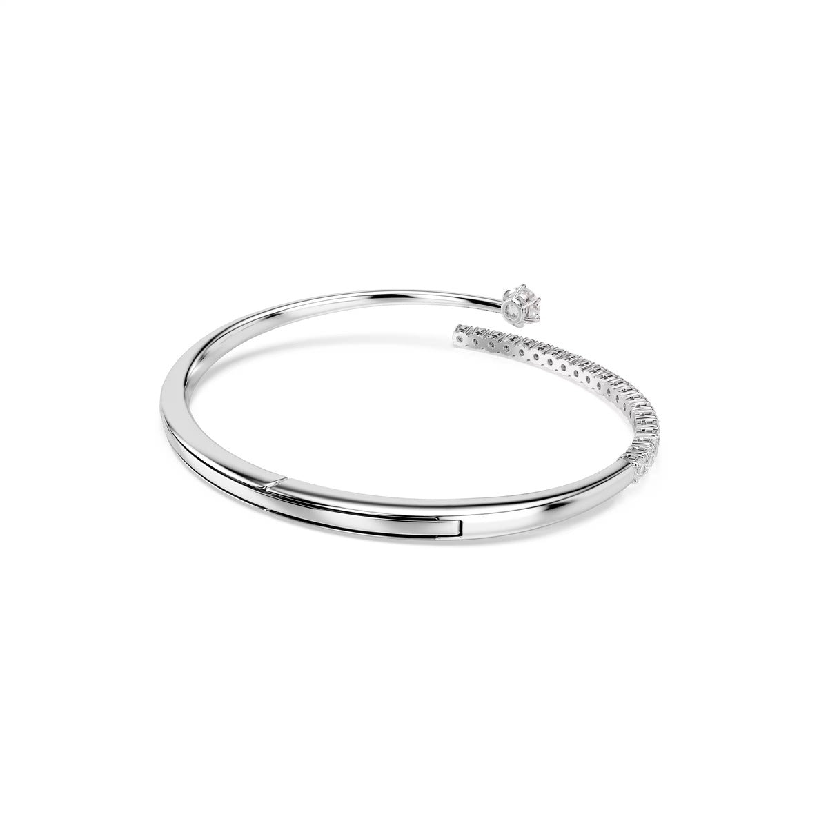 Swarovski Matrix  Round Cut White Bangle