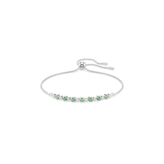 Swarovski Matrix Silver Green Round Cut Bracelet