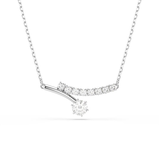 Swarovski Matrix Round Cut White Necklace