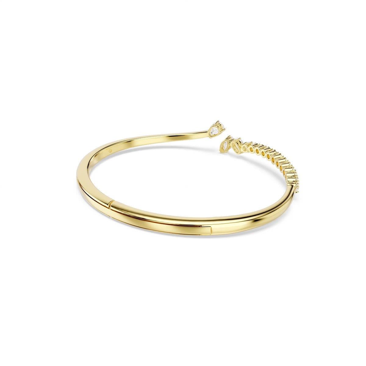 Swarovski Mesmera Gold White Mixed Cuts Bangle