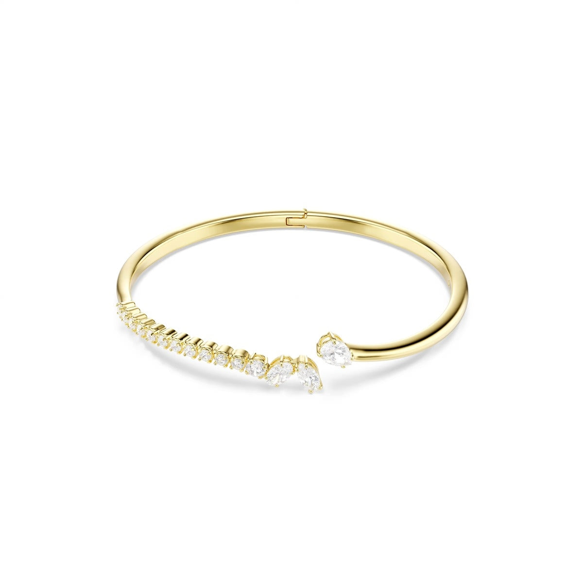 Swarovski Mesmera Gold White Mixed Cuts Bangle