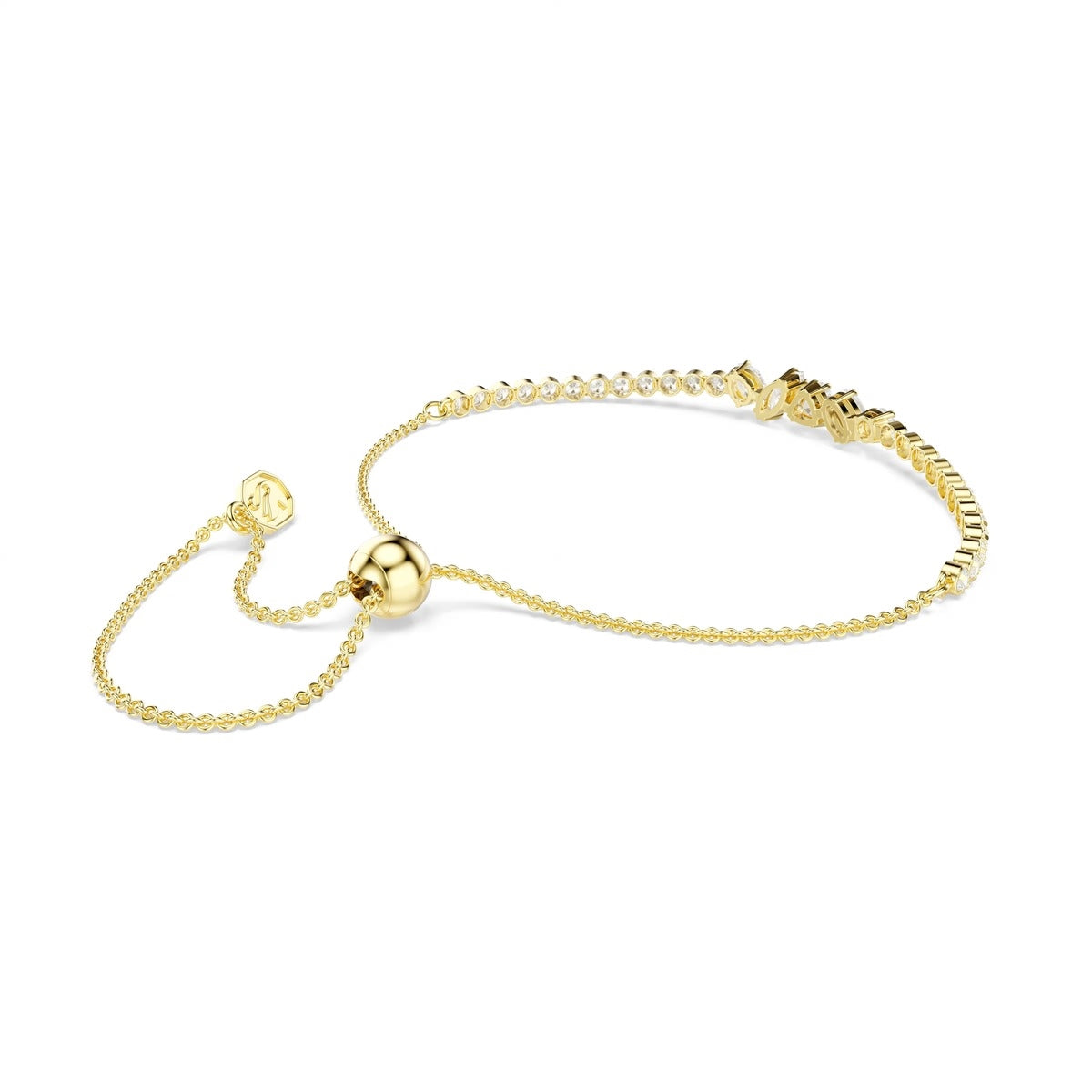 Swarovski Mesmera Gold White Mixed Cuts Bracelet