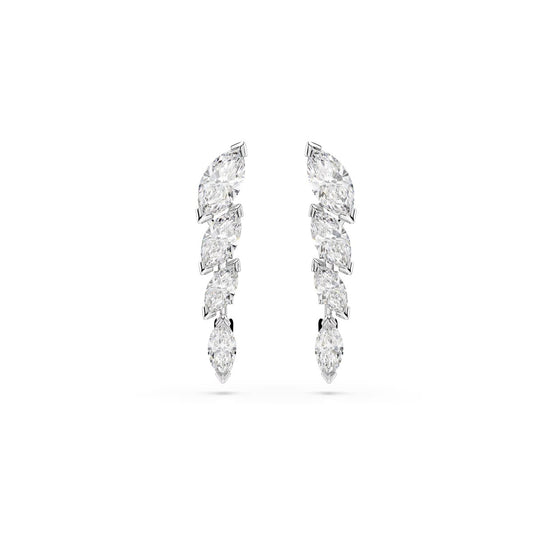 Swarovski Mesmera Silver White Marquise Cut Drop Earrings