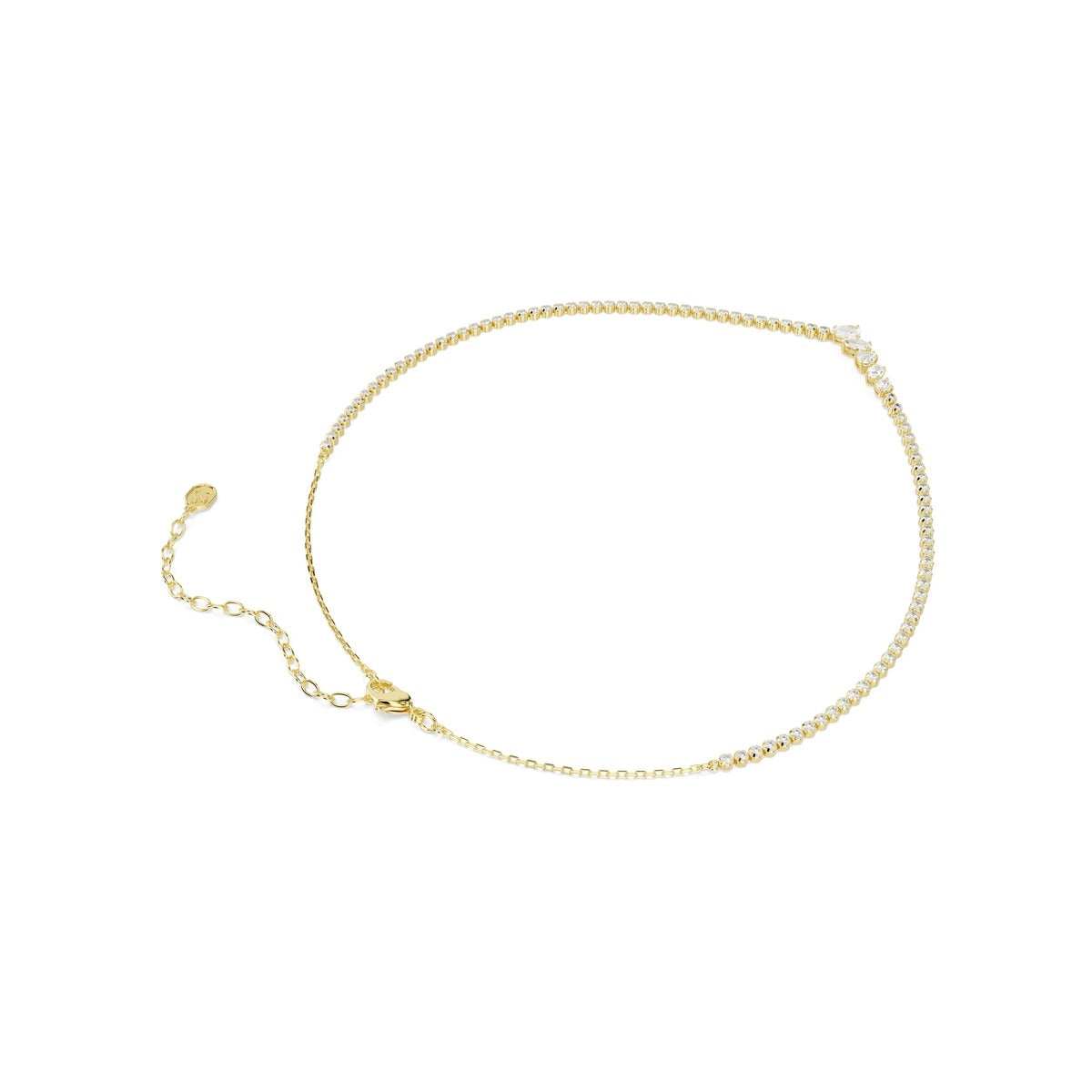 Swarovski Mesmera Gold White Mixed Cuts Necklace