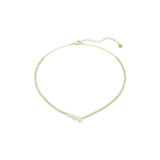 Swarovski Mesmera Gold White Mixed Cuts Necklace