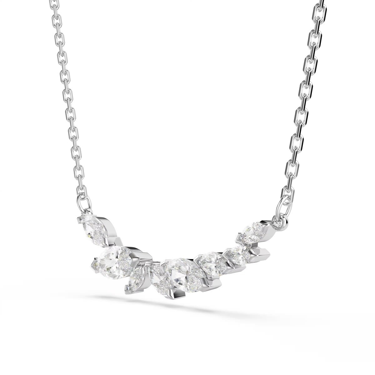 Swarovski Mesmera Silver White Marquise Cut Necklace